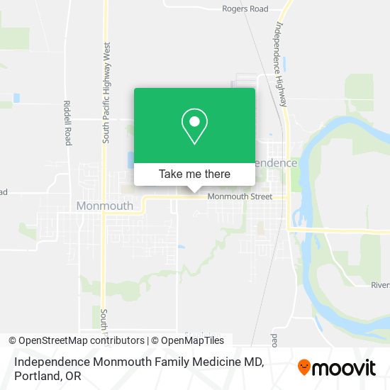 Independence Monmouth Family Medicine MD map