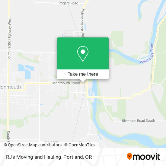 RJ's Moving and Hauling map