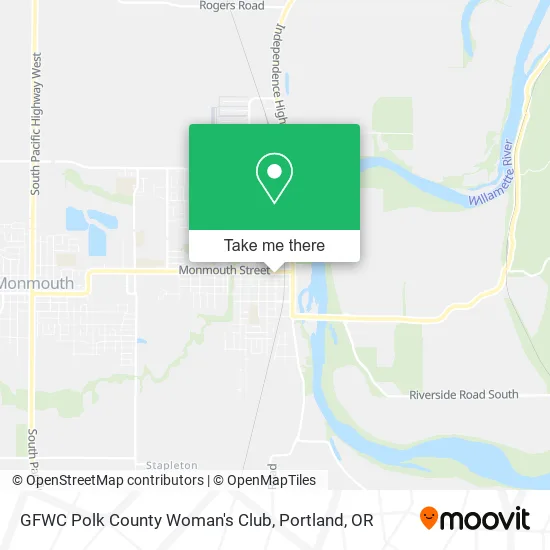 GFWC Polk County Woman's Club map