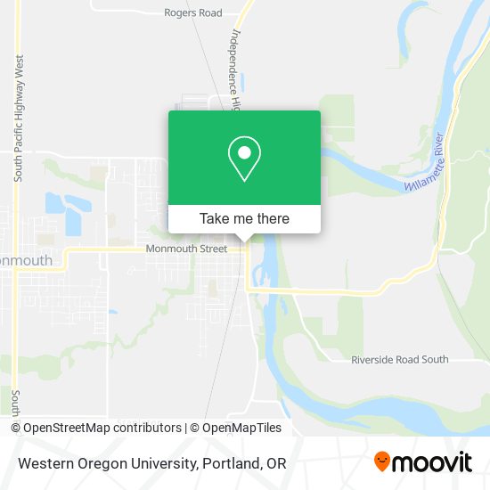 Mapa de Western Oregon University