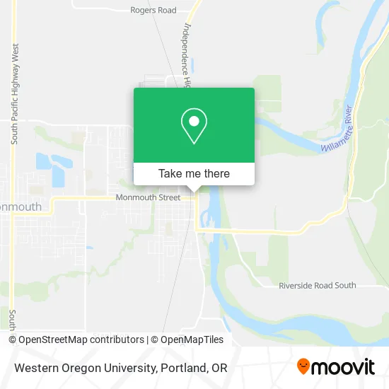 Mapa de Western Oregon University