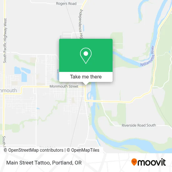 Main Street Tattoo map