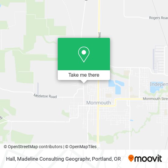 Mapa de Hall, Madeline Consulting Geographr