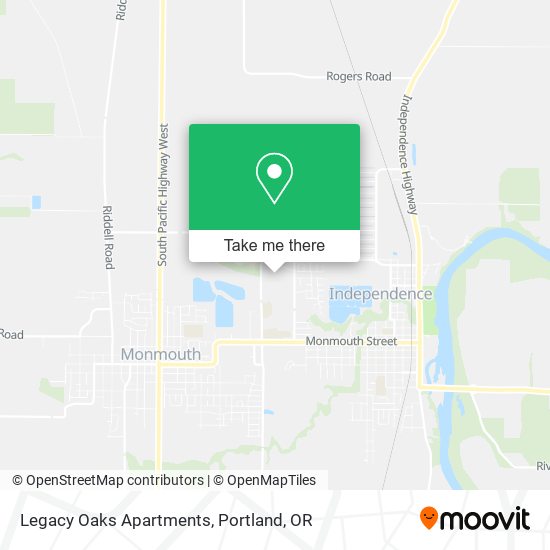 Mapa de Legacy Oaks Apartments