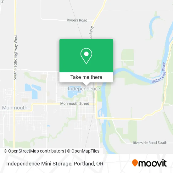Independence Mini Storage map
