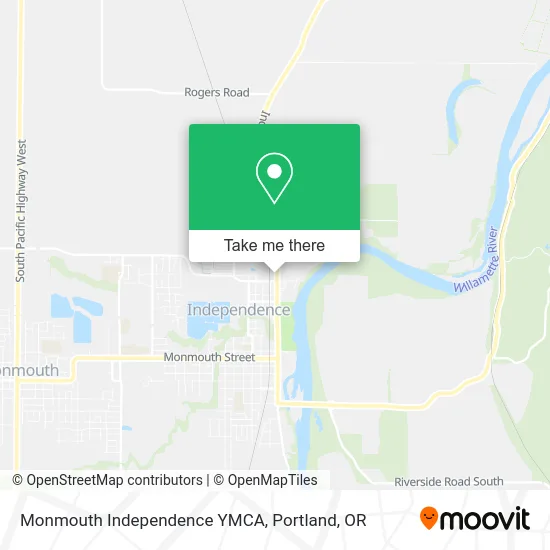 Monmouth Independence YMCA map