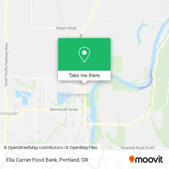 Ella Curran Food Bank map