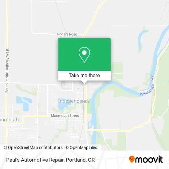 Paul's Automotive Repair map