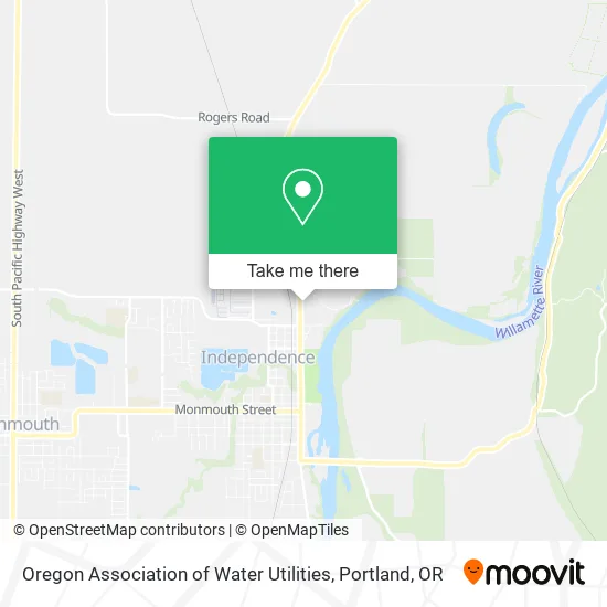 Oregon Association of Water Utilities map