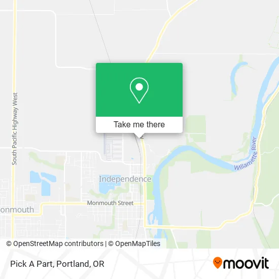 Pick A Part map
