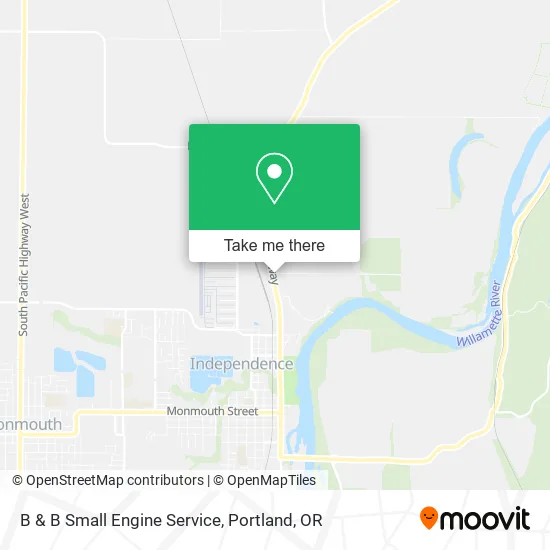 B & B Small Engine Service map