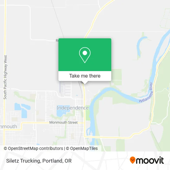 Siletz Trucking map
