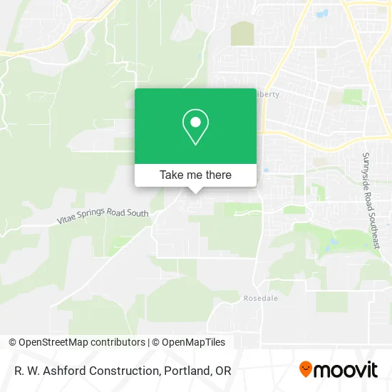 R. W. Ashford Construction map