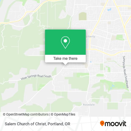 Salem Church of Christ map