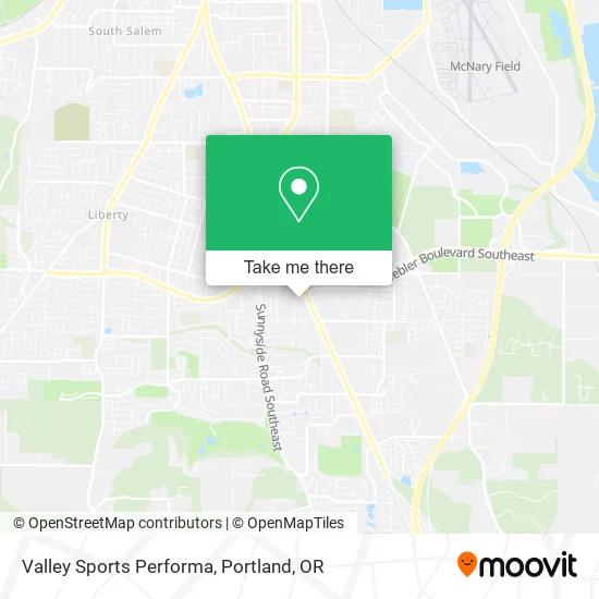 Valley Sports Performa map