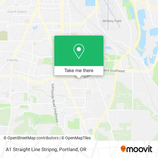 A1 Straight Line Stripng map