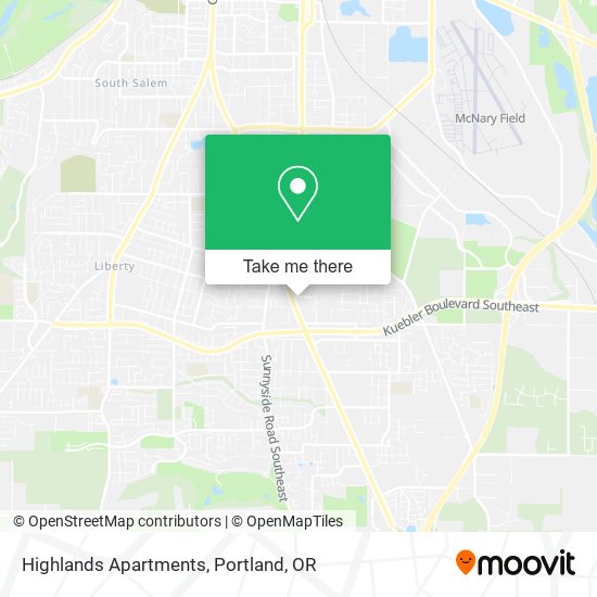 Mapa de Highlands Apartments