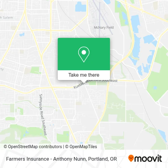 Farmers Insurance - Anthony Nunn map
