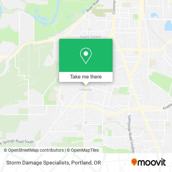 Storm Damage Specialists map