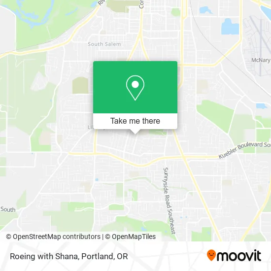 Roeing with Shana map