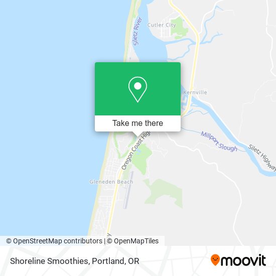 Shoreline Smoothies map