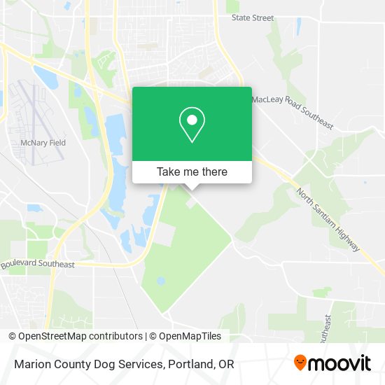 Marion County Dog Services map