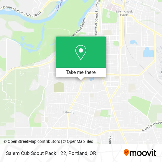 Salem Cub Scout Pack 122 map