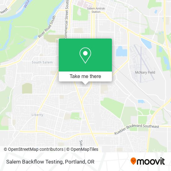 Mapa de Salem Backflow Testing