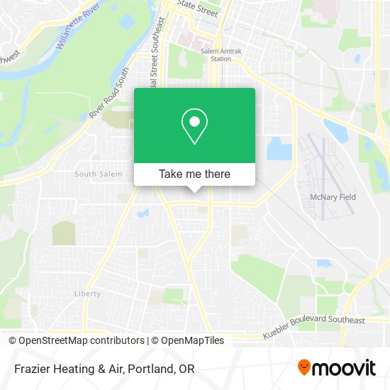 Frazier Heating & Air map