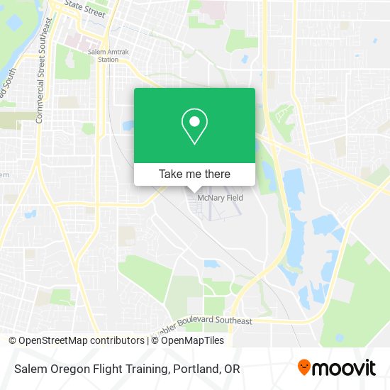 Mapa de Salem Oregon Flight Training