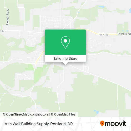Van Well Building Supply map