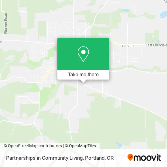 Partnerships in Community Living map
