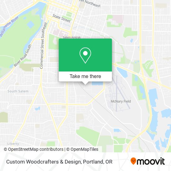 Custom Woodcrafters & Design map