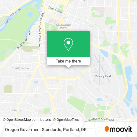 Mapa de Oregon Goverment Standards