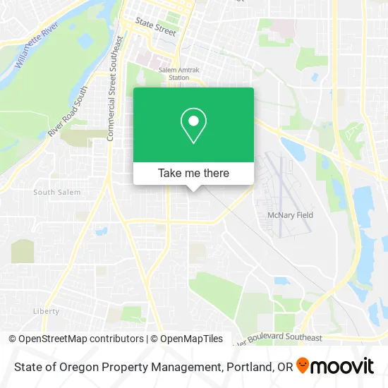 Mapa de State of Oregon Property Management