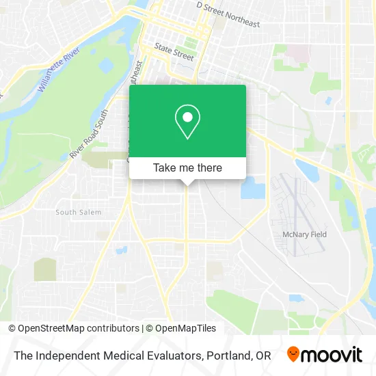 The Independent Medical Evaluators map