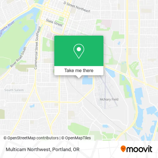 Mapa de Multicam Northwest