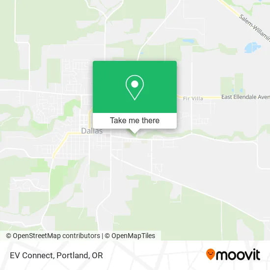 EV Connect map