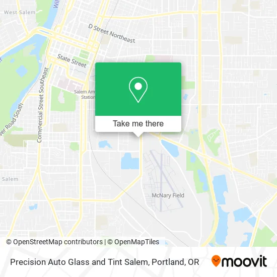 Precision Auto Glass and Tint Salem map