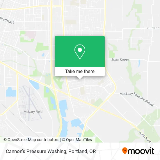 Cannon's Pressure Washing map