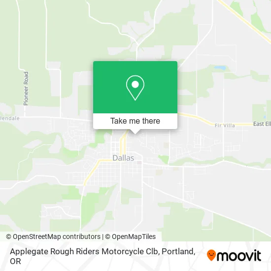 Applegate Rough Riders Motorcycle Clb map