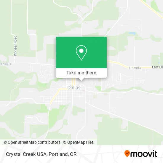 Crystal Creek USA map