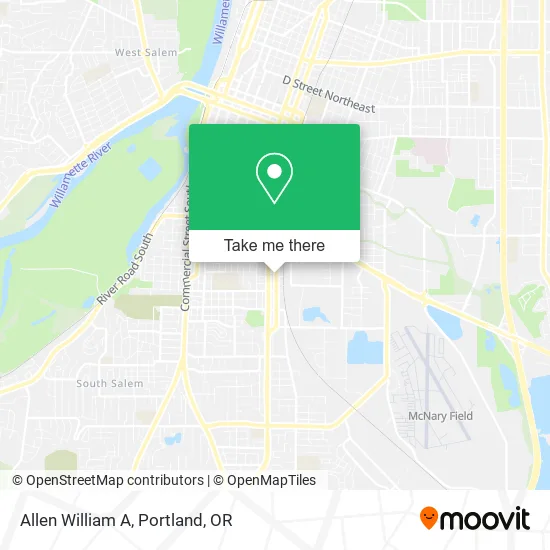 Allen William A map