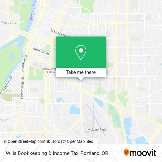 Wills Bookkeeping & Income Tax map