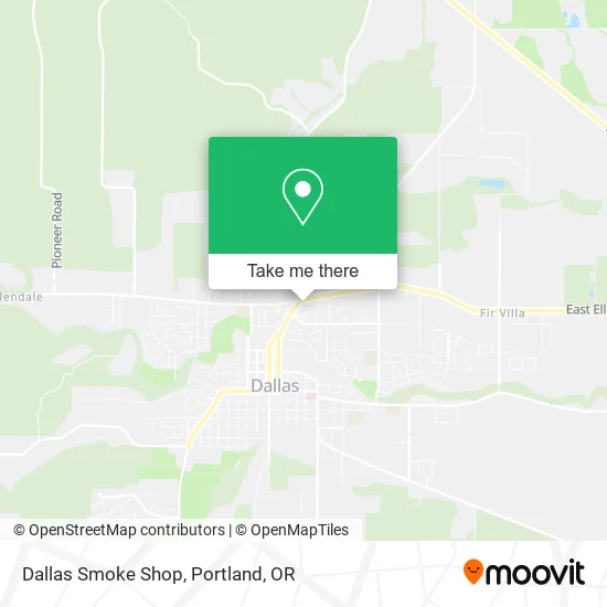 Dallas Smoke Shop map