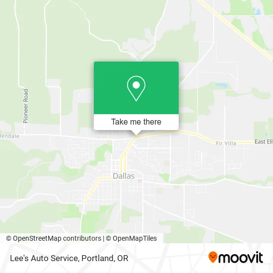 Lee's Auto Service map