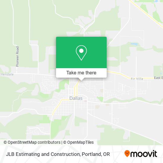 JLB Estimating and Construction map