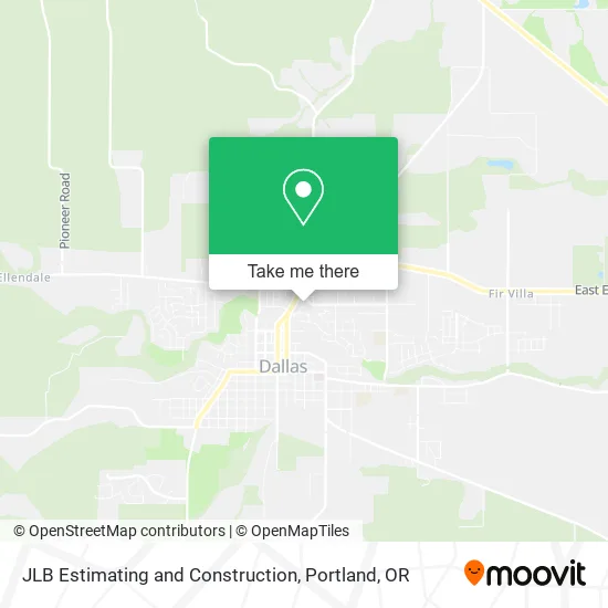 JLB Estimating and Construction map