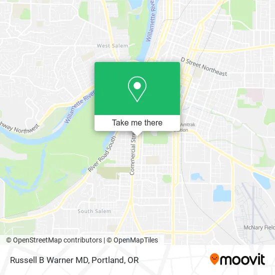 Russell B Warner MD map