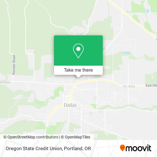 Oregon State Credit Union map